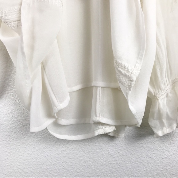 Joie‎ Metta White Embroidered Blouse Size Small - Picture 12 of 12